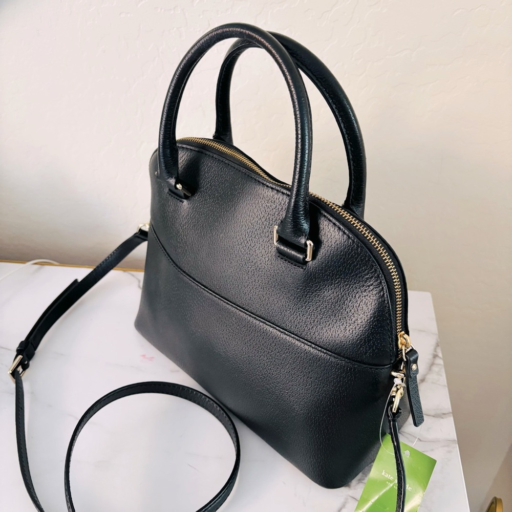 Kate Spade Grove Street Carli‎ NWT Black Leather Handbag WKRU4192 - Picture 8 of 11